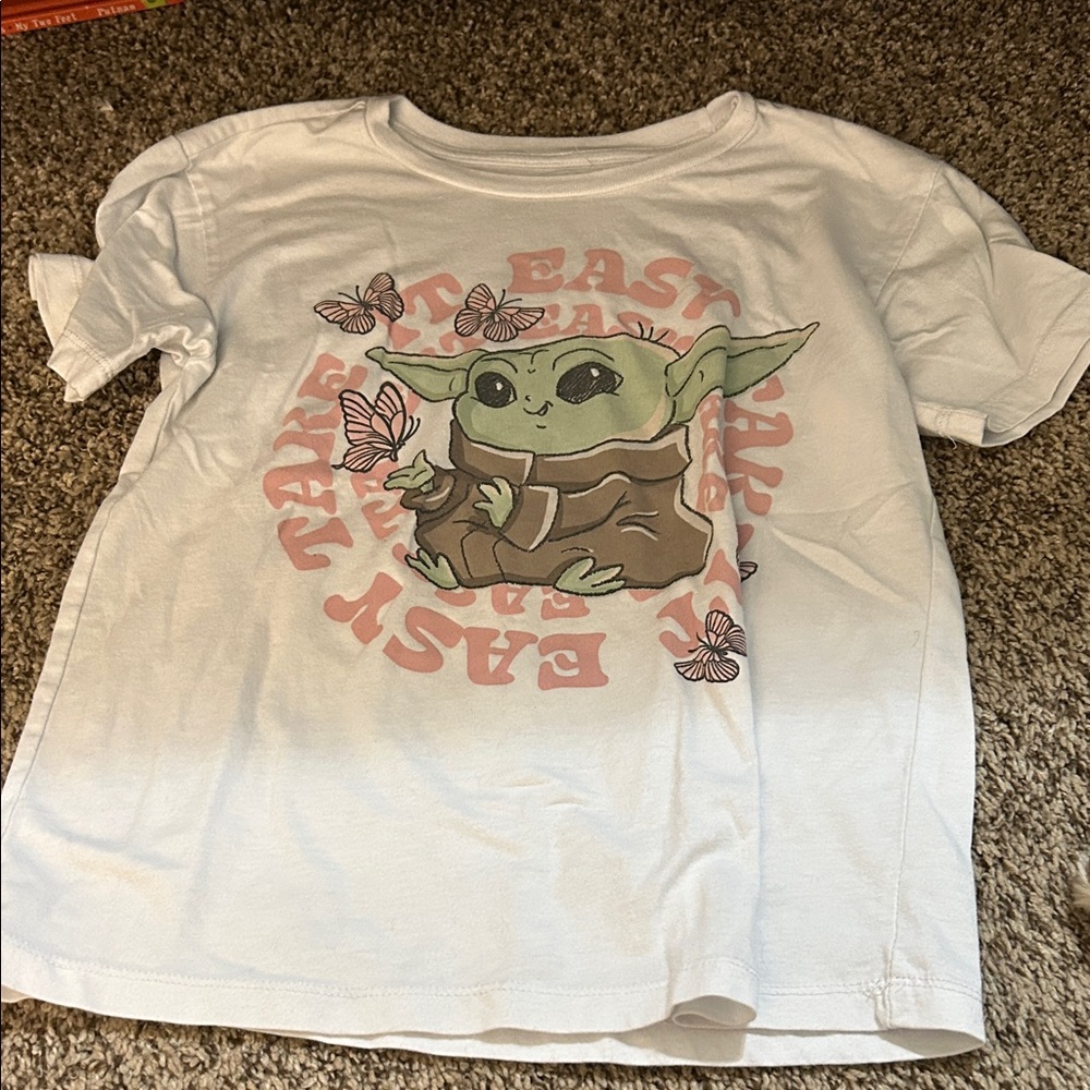 Star Wars White and Green Grogu T-Shirt